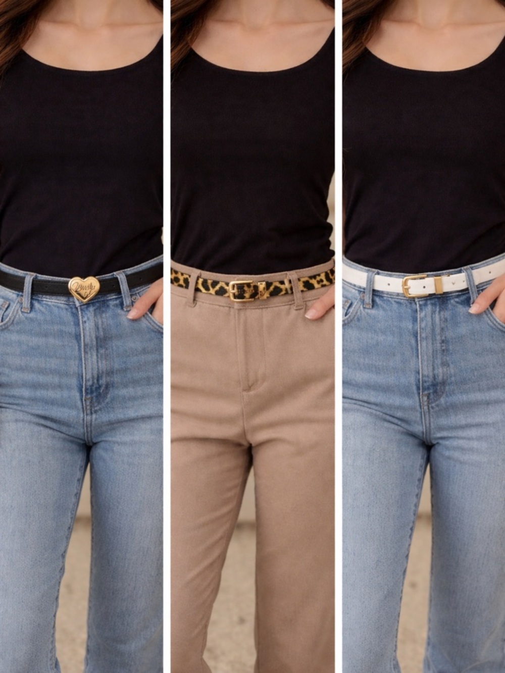 Juicy Couture Set of 3 Slim Belts